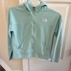 The North Face Kids' Light Green Fleece Hoodie